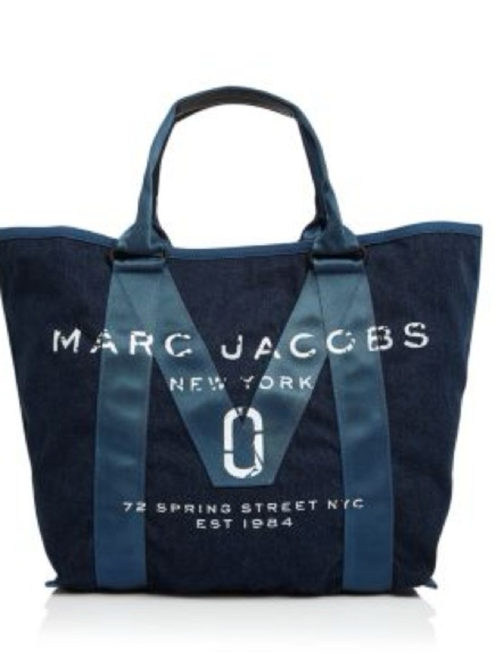 THE MARC JACOBS
Logo Cotton Denim Tote